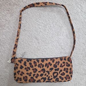 Baggu leopard print pouchette bag
